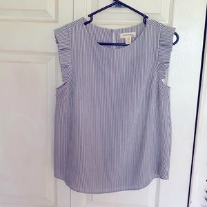 Monteau ruffled and striped blouse 👚